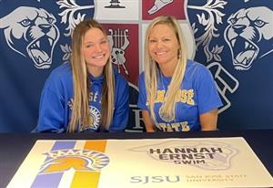 Hannah Ernst signing day Feb 2023